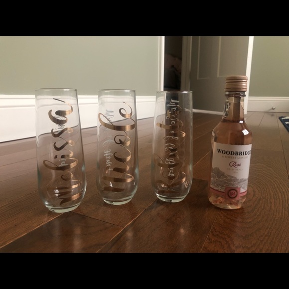 Custom clear champagne glasses - Picture 5 of 5